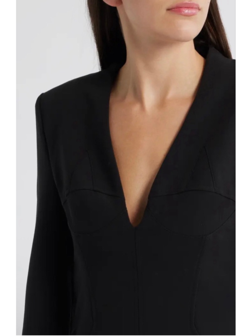 Black Halo Kenna Long Sleeve Minidress in Black 6 NWT Sold out!